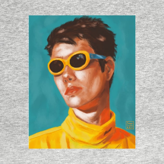 yellow sunglass boi by SosiCreatesArt